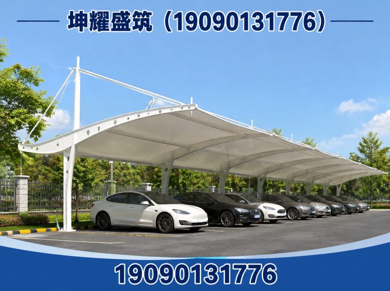 尉犁县膜结构车棚展示图